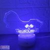 Melbourne Forma 1 pályakörívet ábrázoló 3D led lámpa 