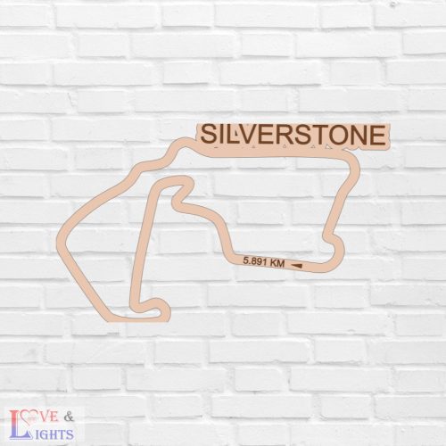 Forma 1-es pályaívek, fali dekoráció -Silverstone