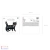 Fekete macska óriás fólia lufi