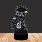 Naruto mintás 3D lámpa távirányítóval