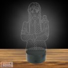 Wednesday sorozat ihlette 3D lámpa