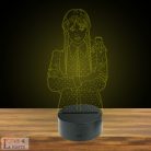 Wednesday sorozat ihlette 3D lámpa