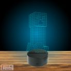 Mindechraft ihlette 3D lámpa