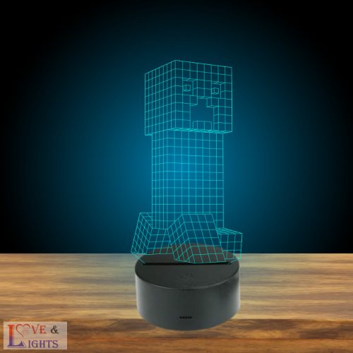 Mindechraft ihlette 3D lámpa