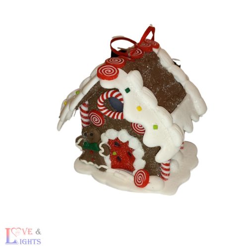 Világító mézeskalács házikó