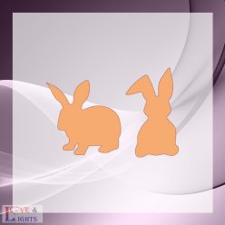 Fából készült nyuszik - húsvéti dekoráció - 4db