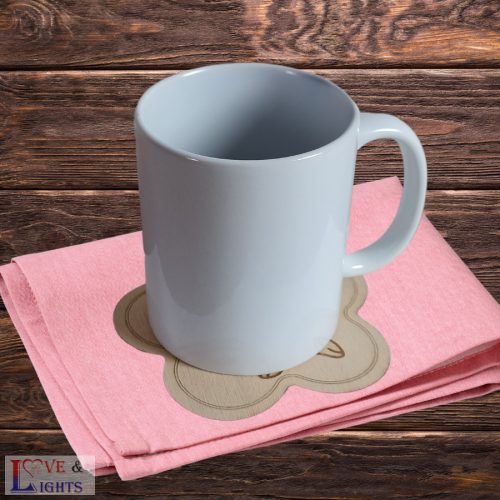 Húsvéti nyuszi mintás poháralátét