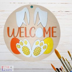 Húsvéti ajtókopogtató alap- DIY csomag