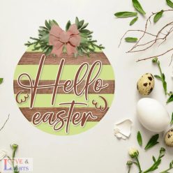 Húsvéti ajtókopogtató alap- DIY csomag - hello easter
