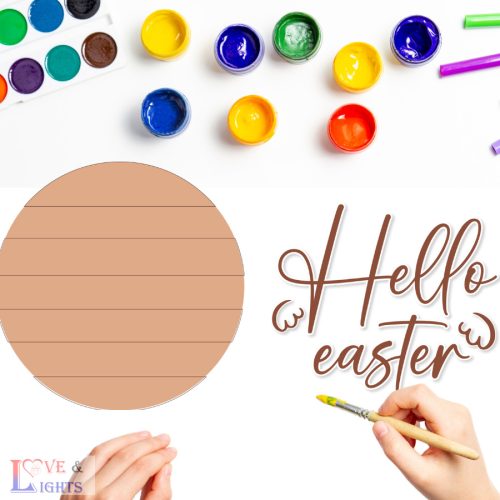 Húsvéti ajtókopogtató alap- DIY csomag - hello easter