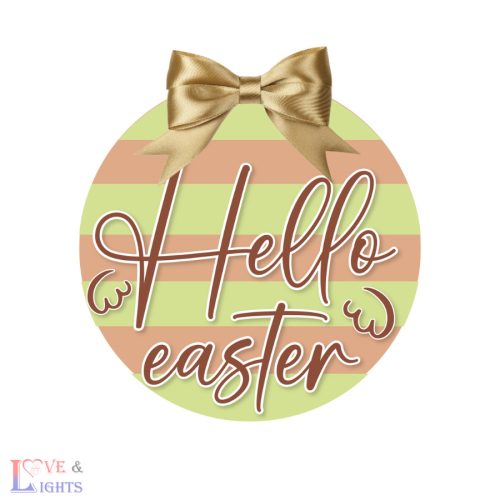 Húsvéti ajtókopogtató alap- DIY csomag - hello easter