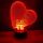 Nagy szív, LOVE felirattal 3d illúzió lámpa