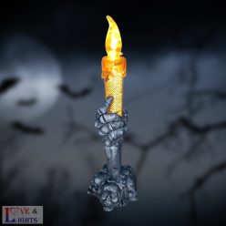 Halloweeni LED-es gyertya 