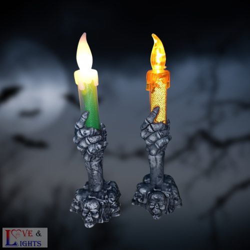 Halloweeni LED-es gyertya 