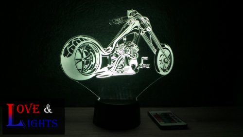 Chopper motor  mintás illúzió lámpa 