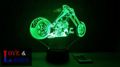 Chopper motor  mintás illúzió lámpa 