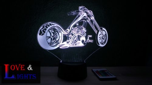 Chopper motor  mintás illúzió lámpa 