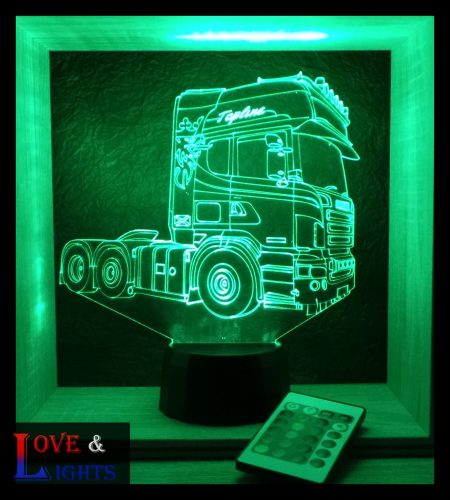 Kamion mintás illúzió lámpa 