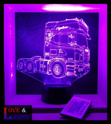 Kamion mintás illúzió lámpa 