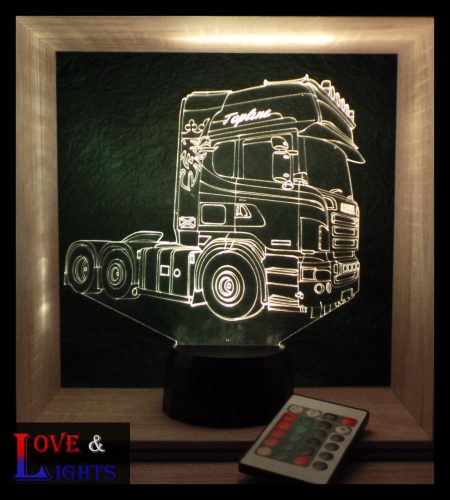 Kamion mintás illúzió lámpa 