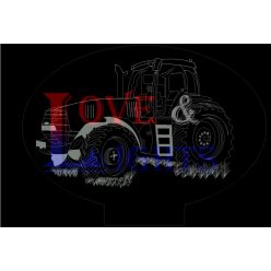 Traktor mintás illúzió lámpa 