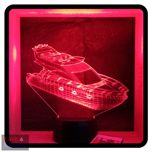 Yacht mintás illúzió lámpa 