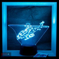 Helikopter mintás 3D illúzió lámpa