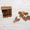 Vonat alakú adventi kalendárium - 157 db-os 3D puzzle