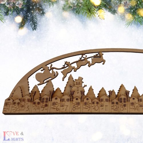 Adventi lépegető - mikulásos