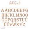 Fa betűk - fali dekoráció