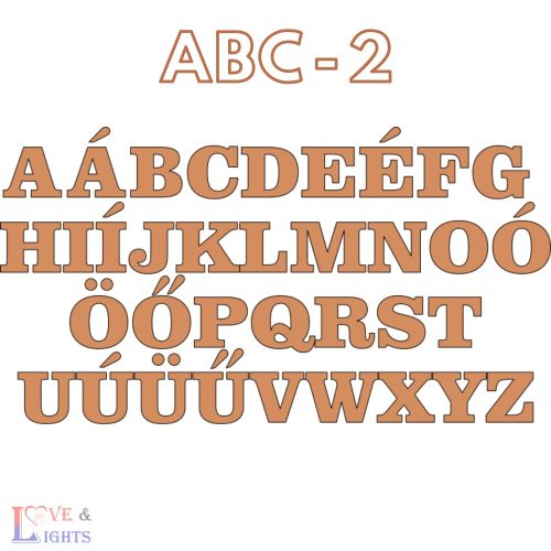 Fa betűk - fali dekoráció