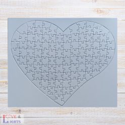 108 db-os szív alakú egyedi puzzle