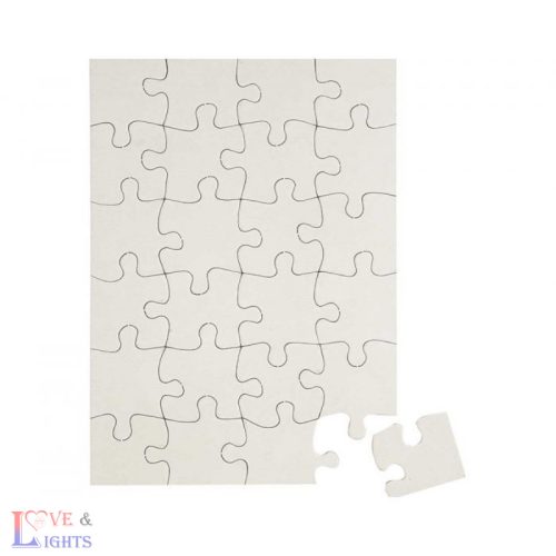 24 db-os téglalap alakú egyedi puzzle - A6