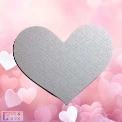 63 db-os szív alakú egyedi puzzle