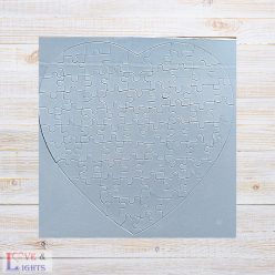 76 db-os szív alakú egyedi puzzle