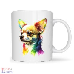 Csivava kutya mintás színes bögre -3