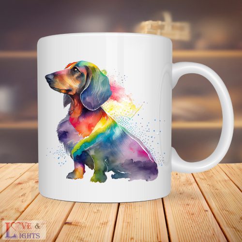 Tacskó mintás színes bögre -3