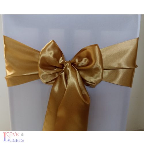 Arany színű szatén 16 cm x 9m