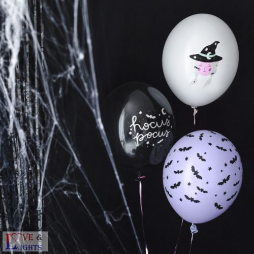 Halloween vegyes mintás lufik- 6db