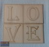  Scrabble fa betűk - egyedi fali dekoráció - 10*10 cm