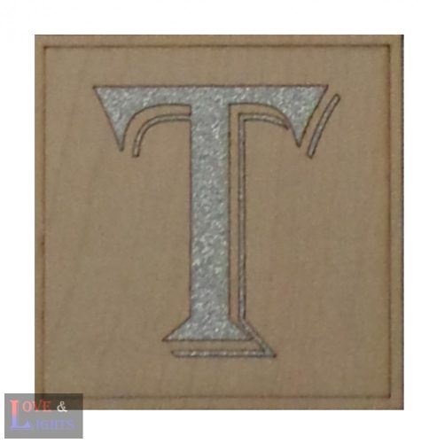  Scrabble fa betűk - egyedi fali dekoráció - 10*10 cm