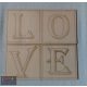  Scrabble fa betűk - egyedi fali dekoráció - 14*14 cm