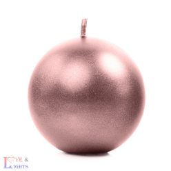 Rosegold gömbgyertya 