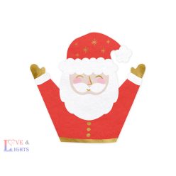 Szalvéták Mikulás mintás, 16x15cm (1 db / 20 db)