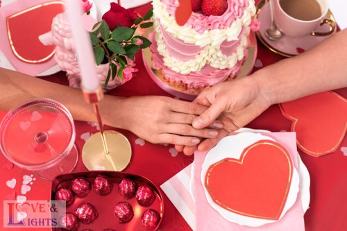 Szalvéta Szív, piros, 14,3x12,5 cm (1 db / 20 db)