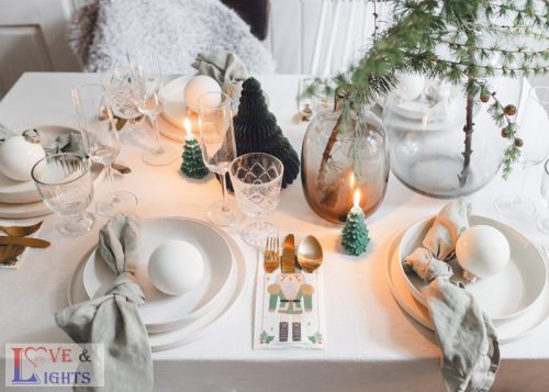 Evőeszköz tartó Diótörő mintás , 10x20 cm, mix (1 pkt / 6 db.)