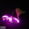 Napelemes LED-es borosüveg világítás - rózsaszín színű- 2m