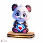 Édes panda mintás színes LED éjjeli fény
