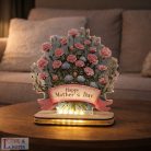 Anyák napi el nem hervadó virágcsokor - led-es lámpa