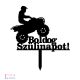 Quad  mintás tortadísz - Boldog Szülinapot! felirattal